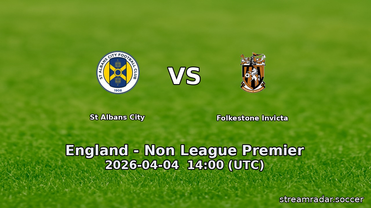 St Albans City vs Folkestone Invicta
