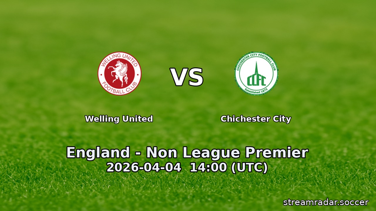 Welling United vs Chichester City