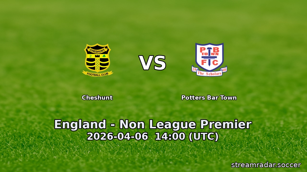 Cheshunt vs Potters Bar Town