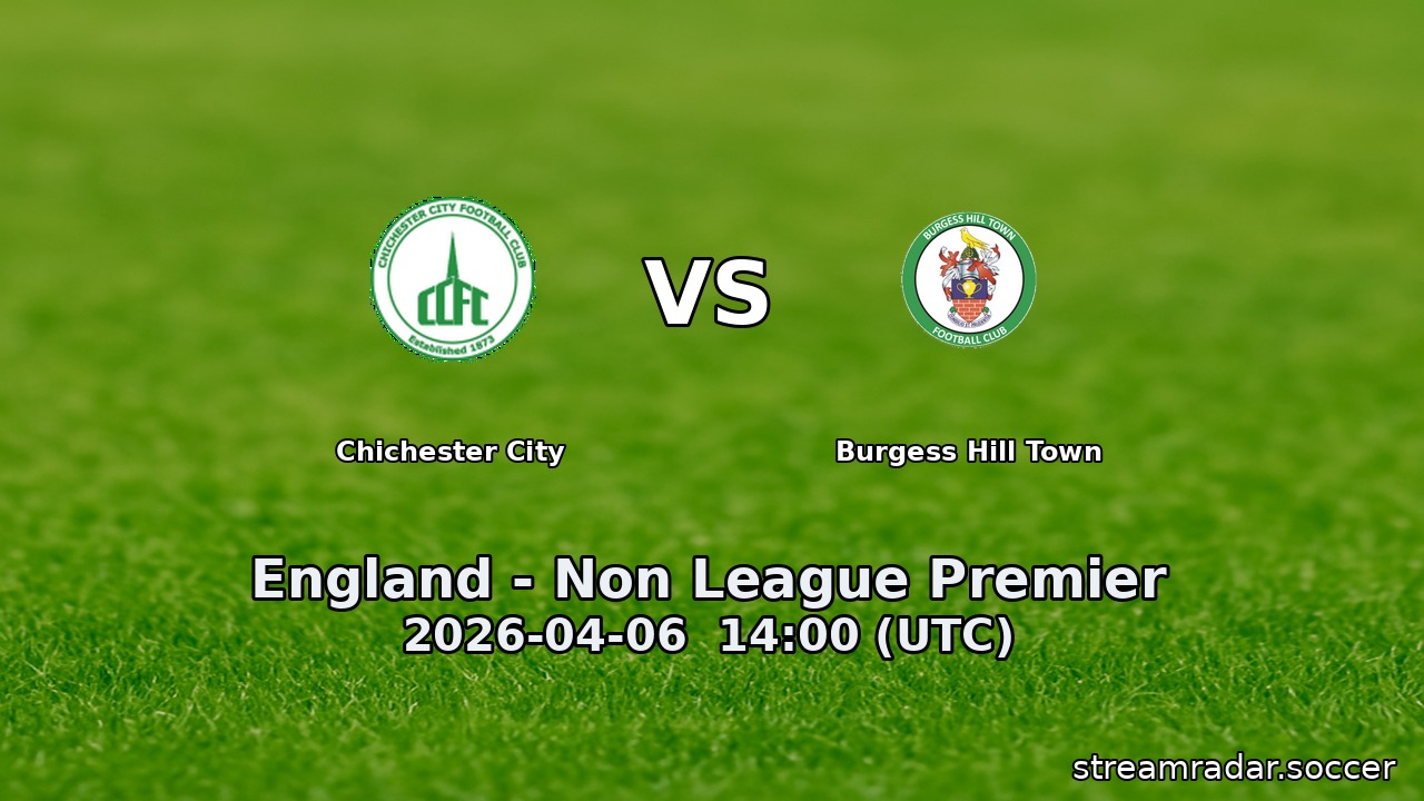 Chichester City vs Burgess Hill Town