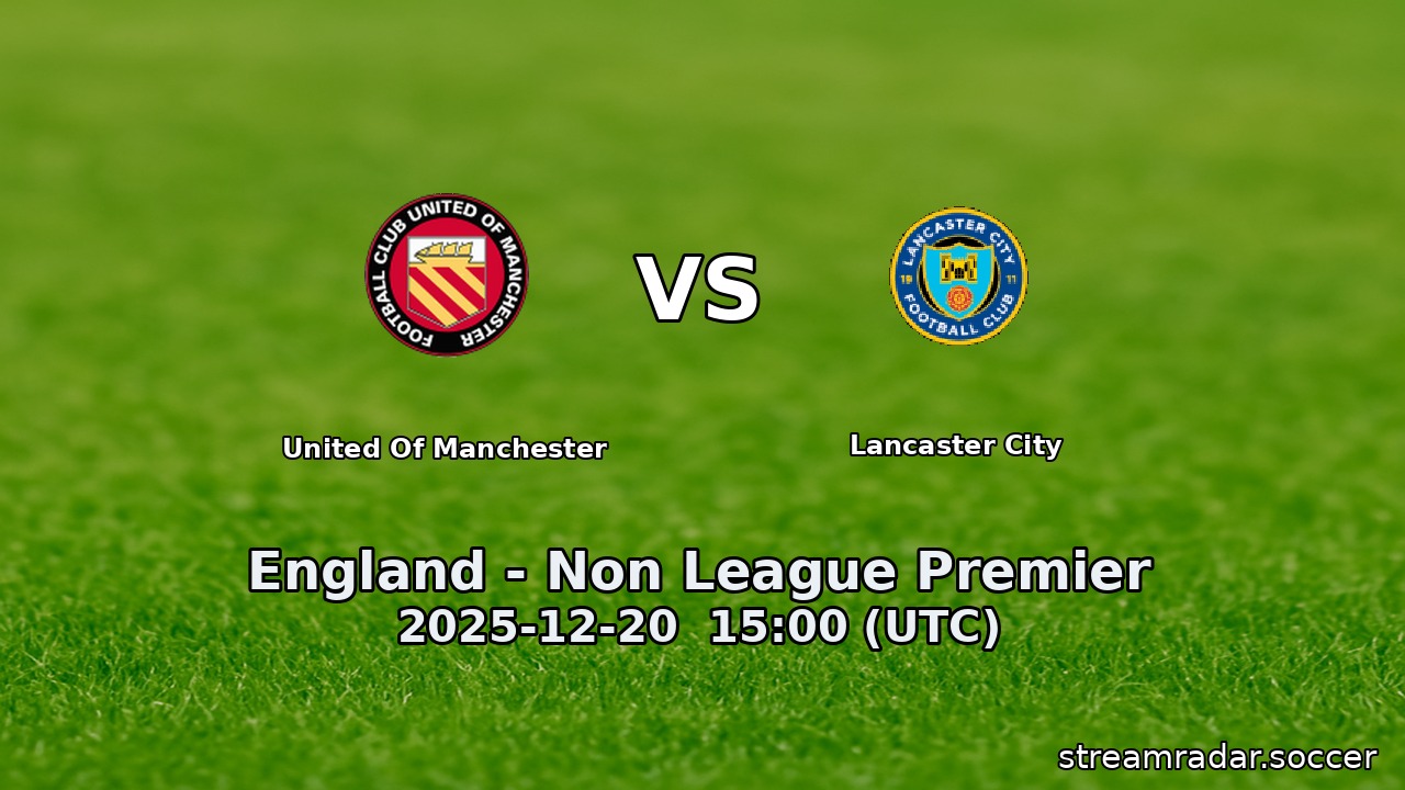 United Of Manchester vs Lancaster City