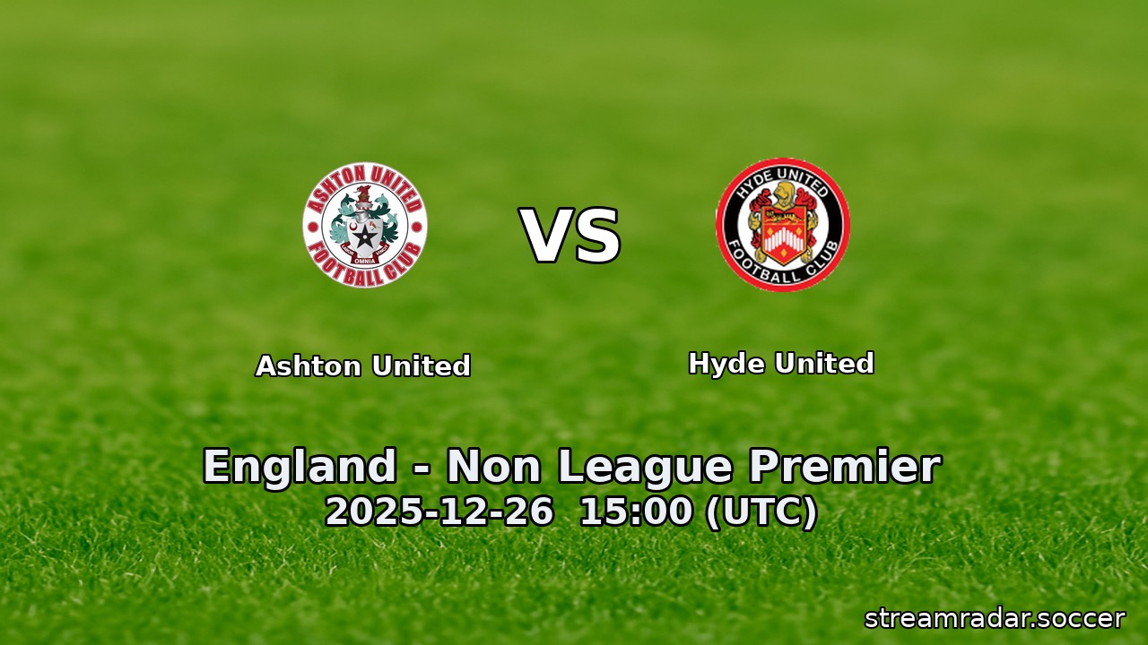 Ashton United vs Hyde United