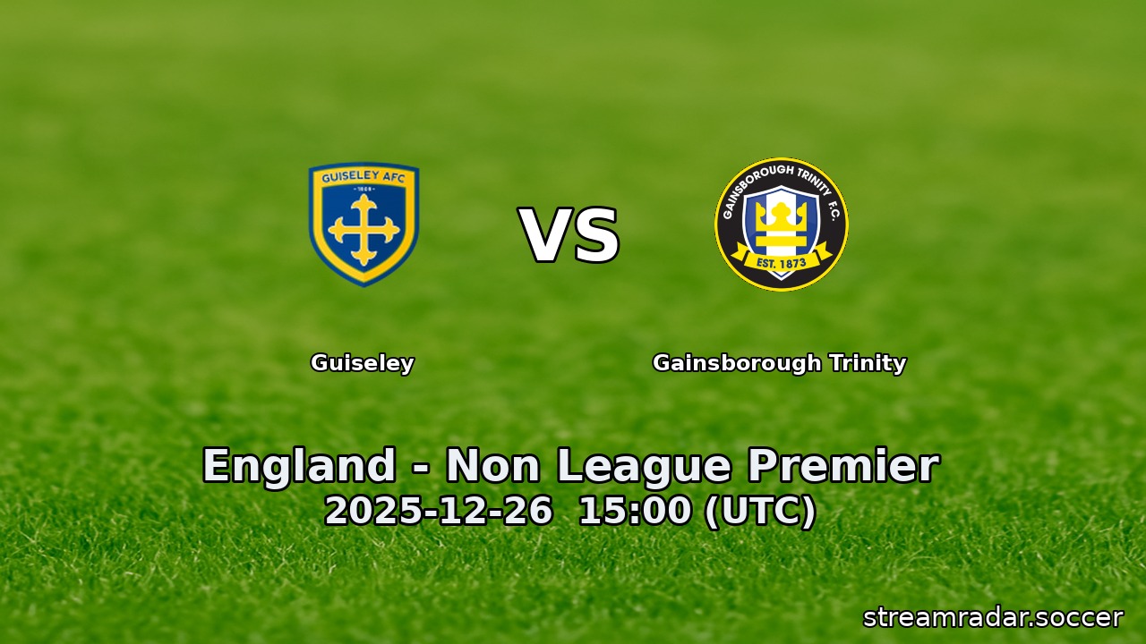 Guiseley vs Gainsborough Trinity