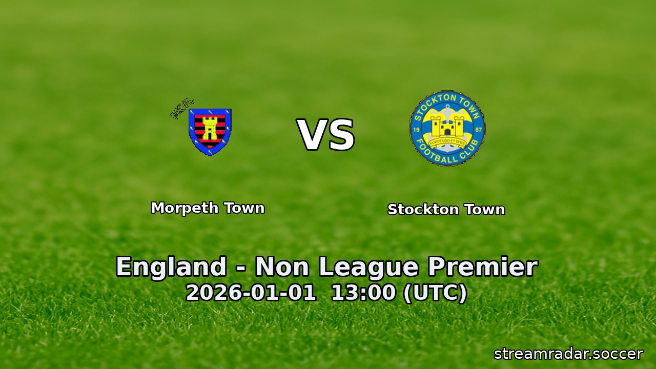 Morpeth Town vs Stockton Town