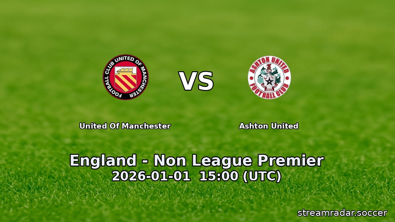 United Of Manchester vs Ashton United