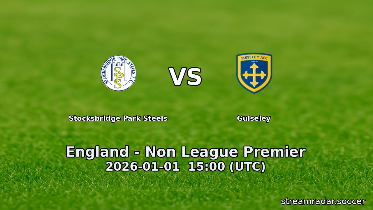 Stocksbridge Park Steels vs Guiseley
