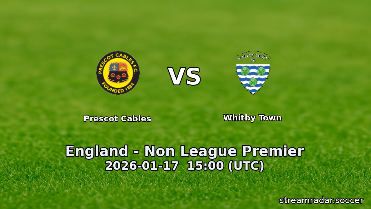 Prescot Cables vs Whitby Town