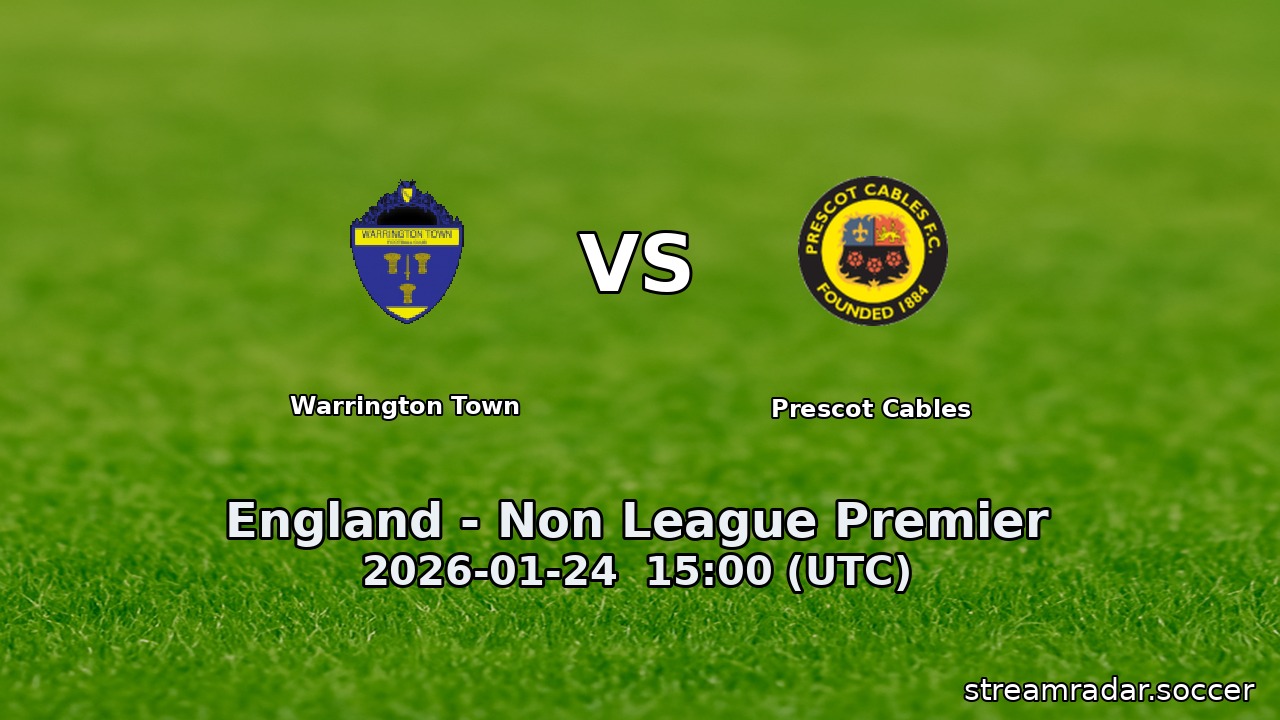 Warrington Town vs Prescot Cables