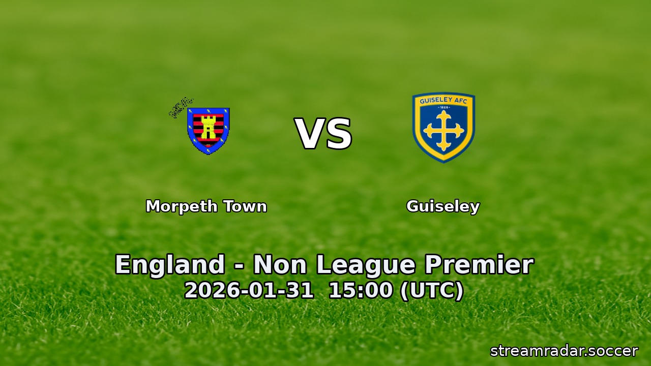 Morpeth Town vs Guiseley