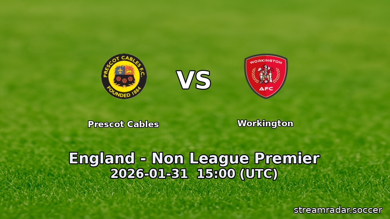Prescot Cables vs Workington