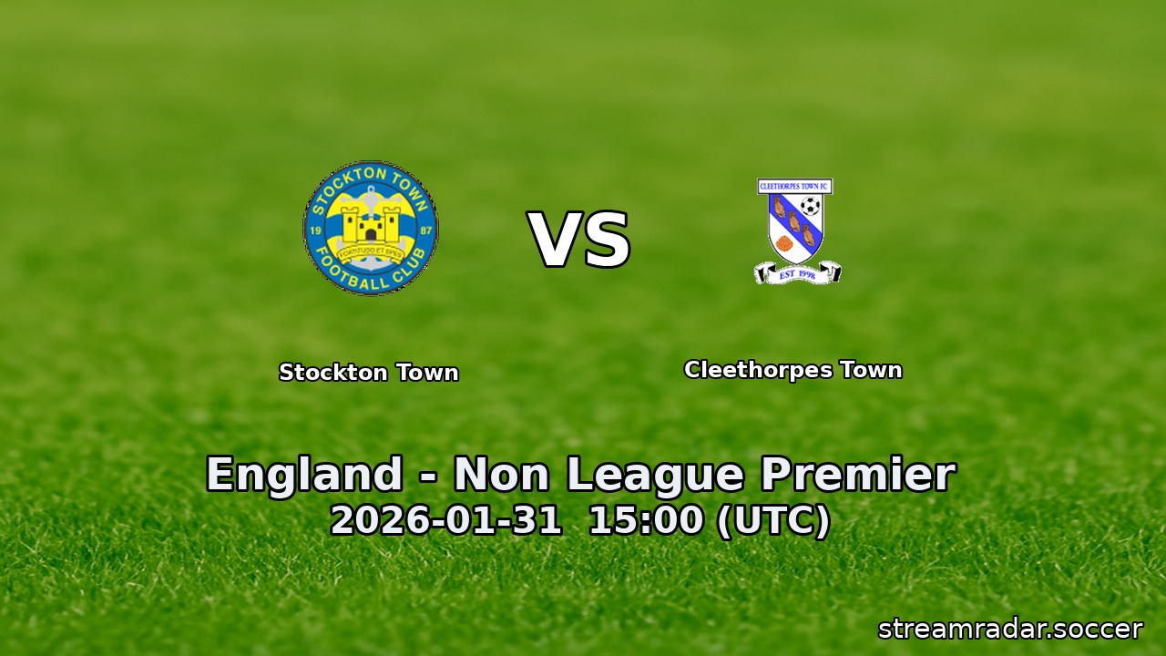 Stockton Town vs Cleethorpes Town
