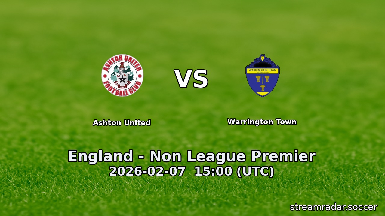 Ashton United vs Warrington Town