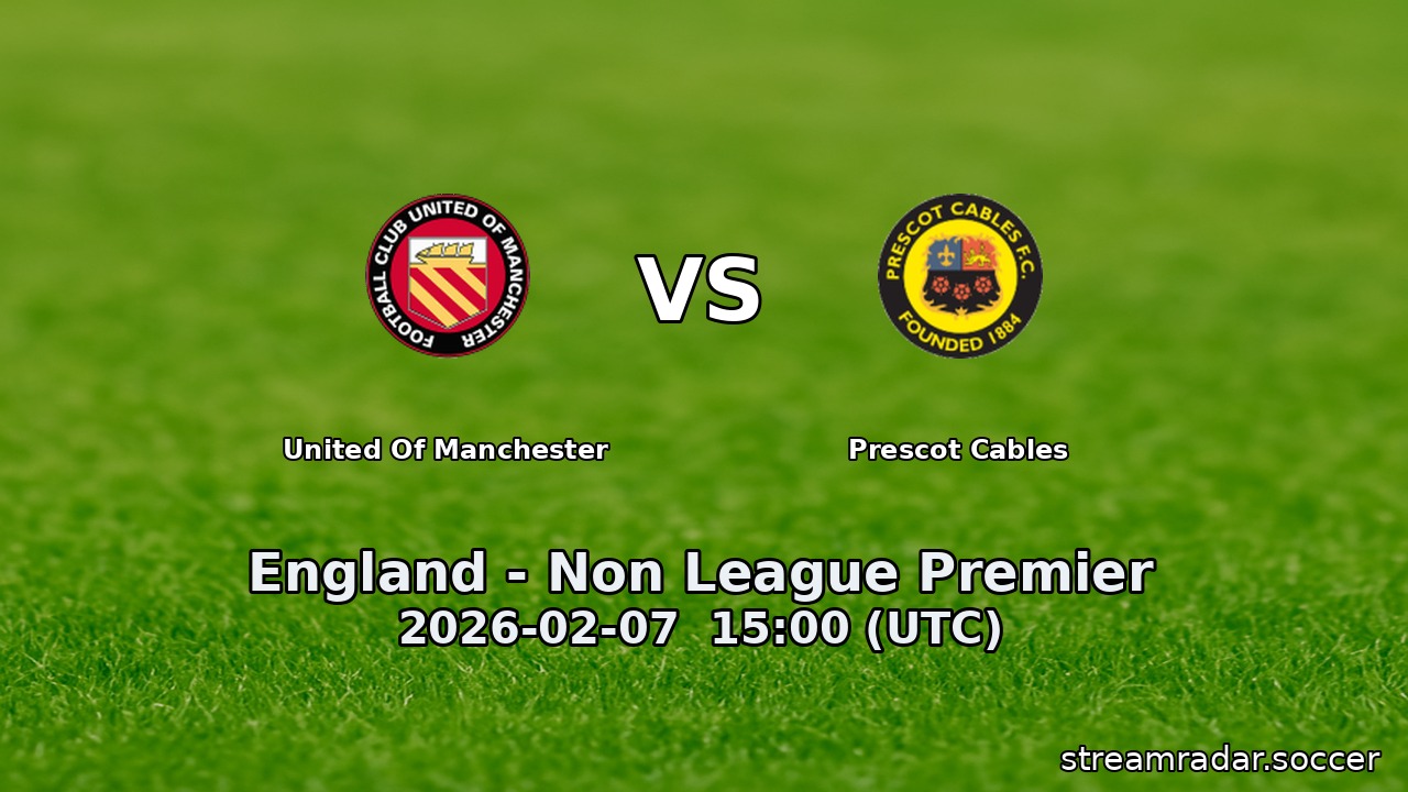 United Of Manchester vs Prescot Cables