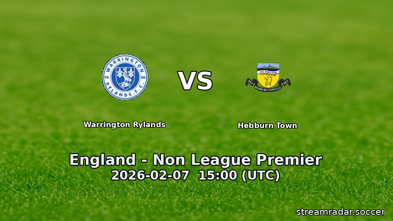 Warrington Rylands vs Hebburn Town