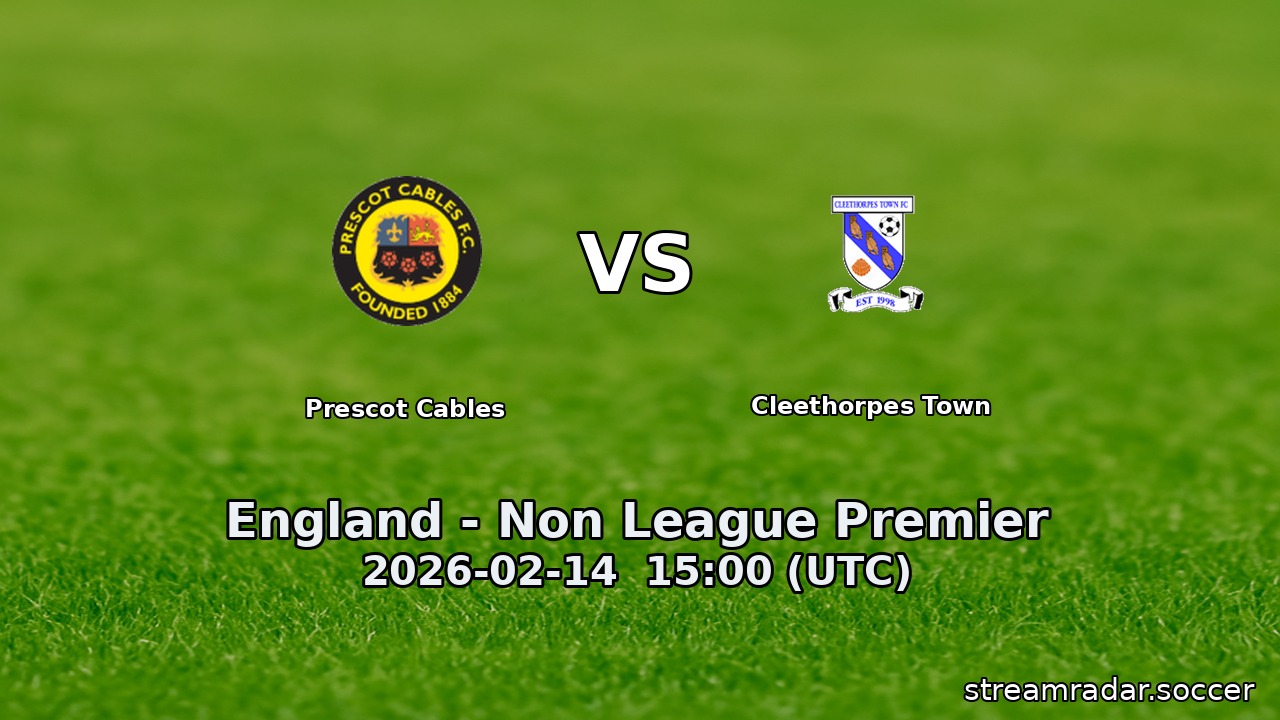 Prescot Cables vs Cleethorpes Town
