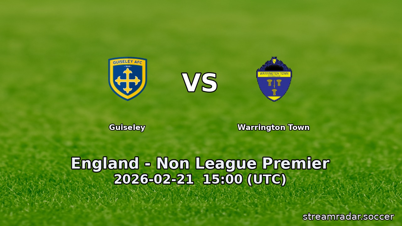 Guiseley vs Warrington Town