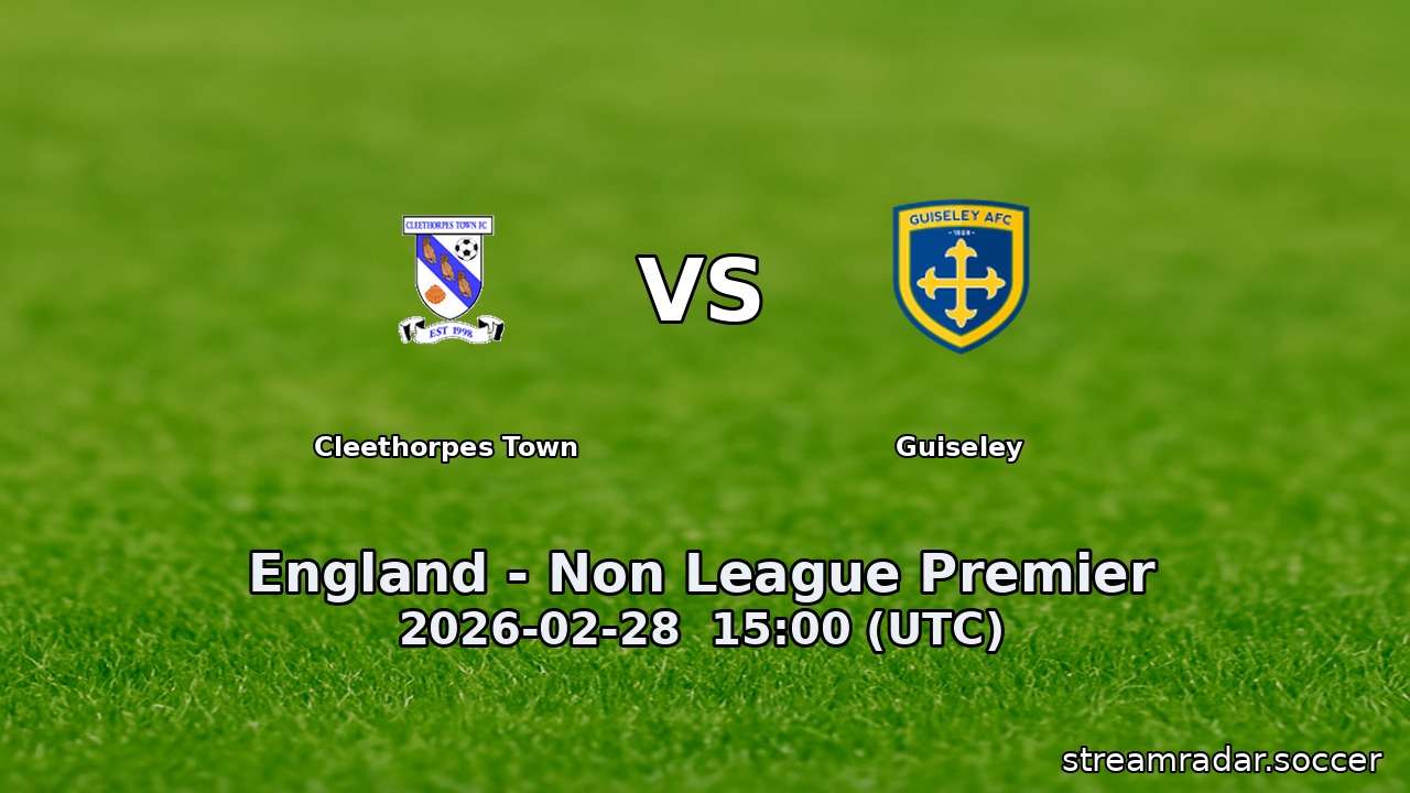 Cleethorpes Town vs Guiseley