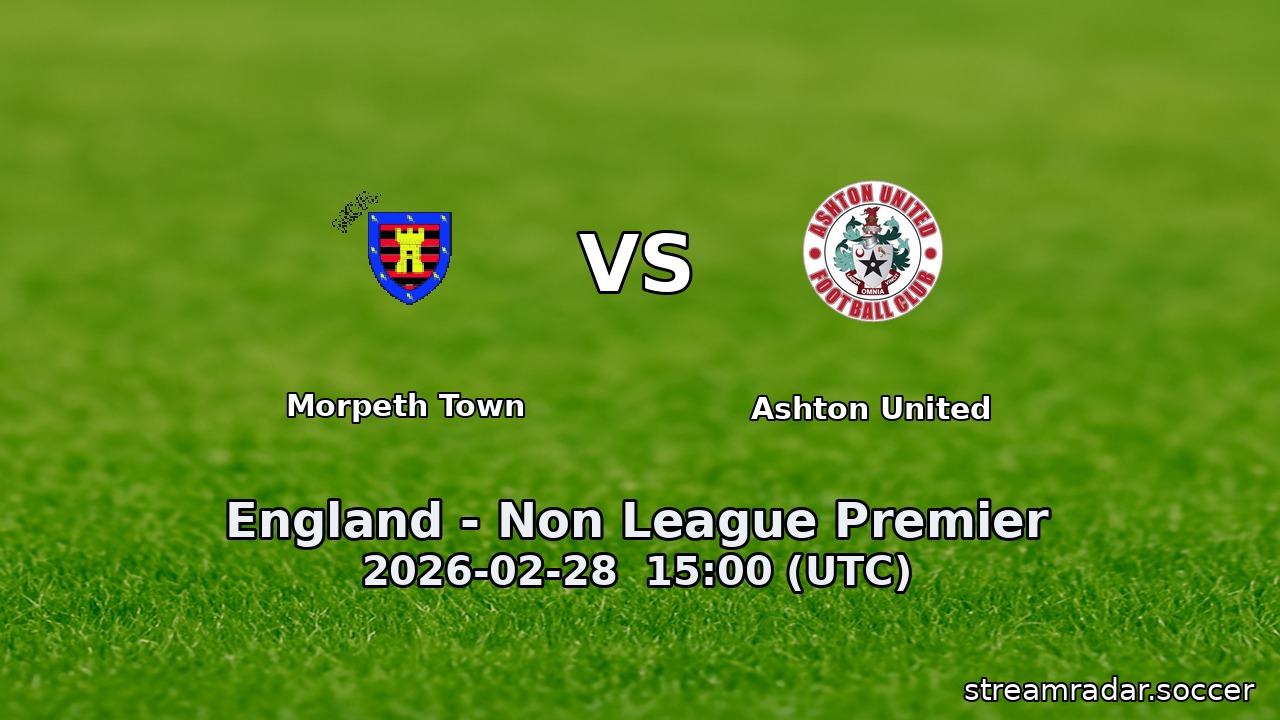 Morpeth Town vs Ashton United