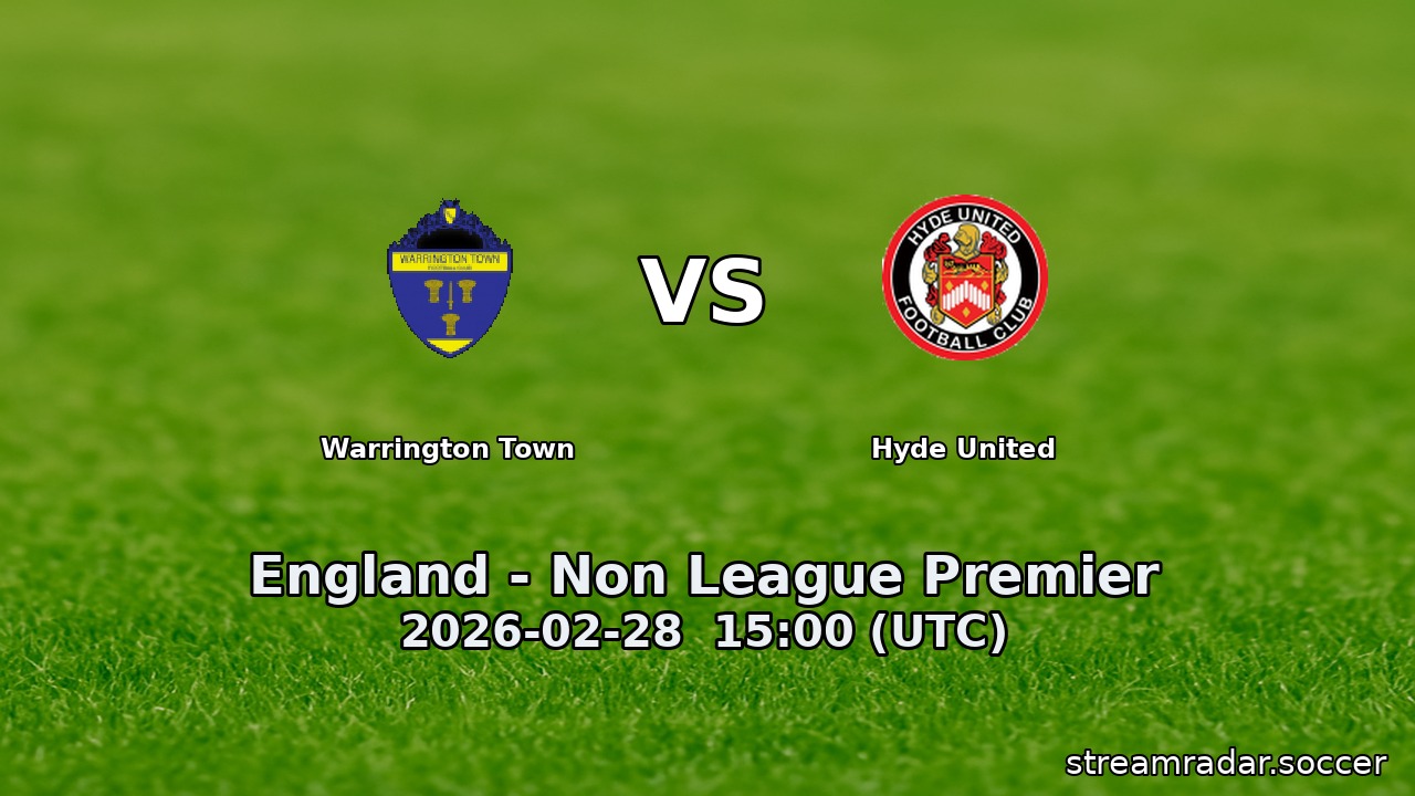 Warrington Town vs Hyde United