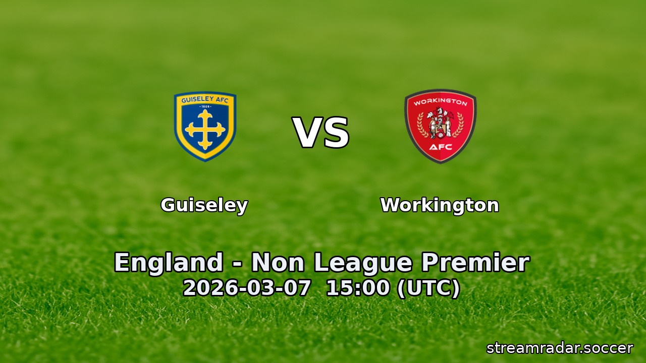 Guiseley vs Workington