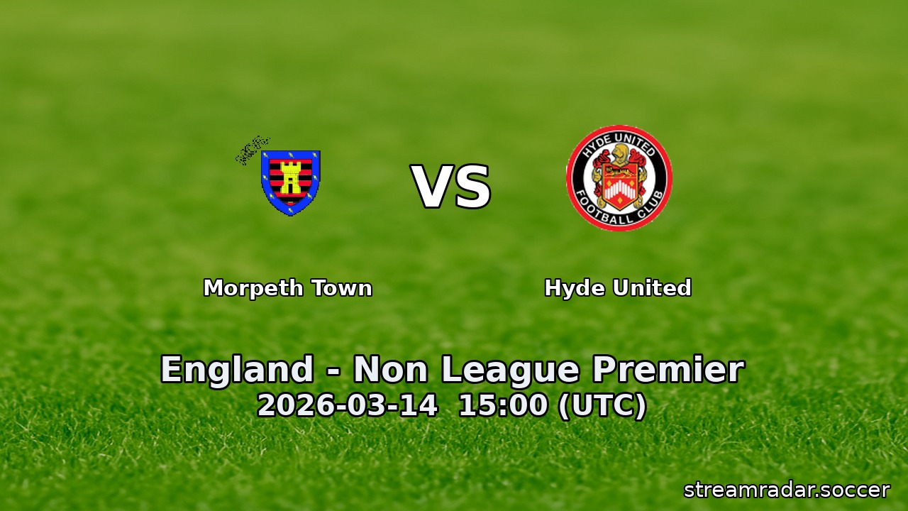 Morpeth Town vs Hyde United