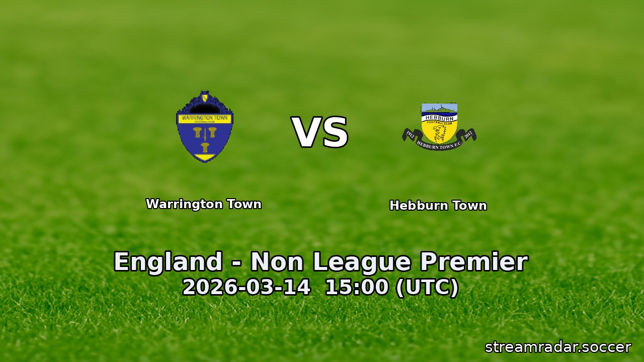 Warrington Town vs Hebburn Town