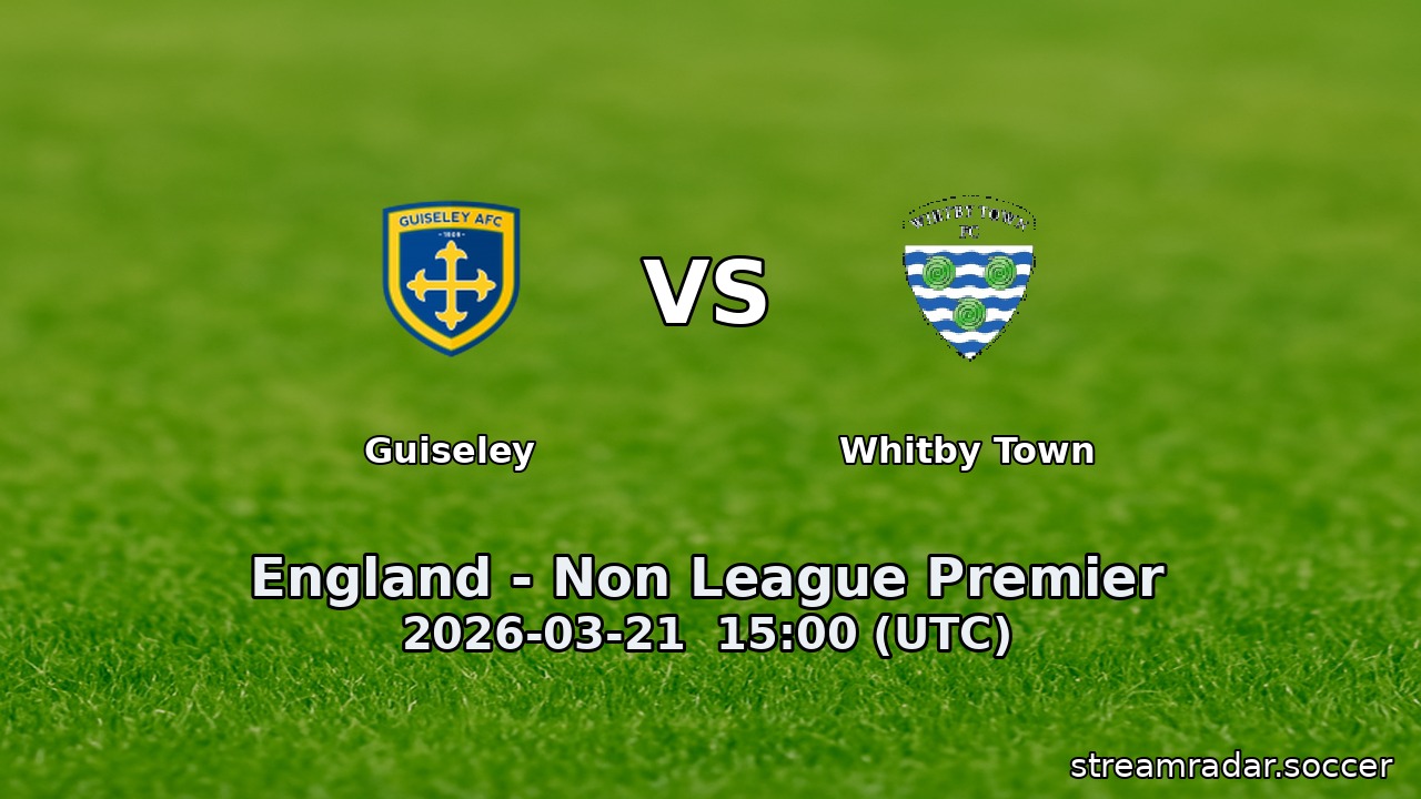 Guiseley vs Whitby Town