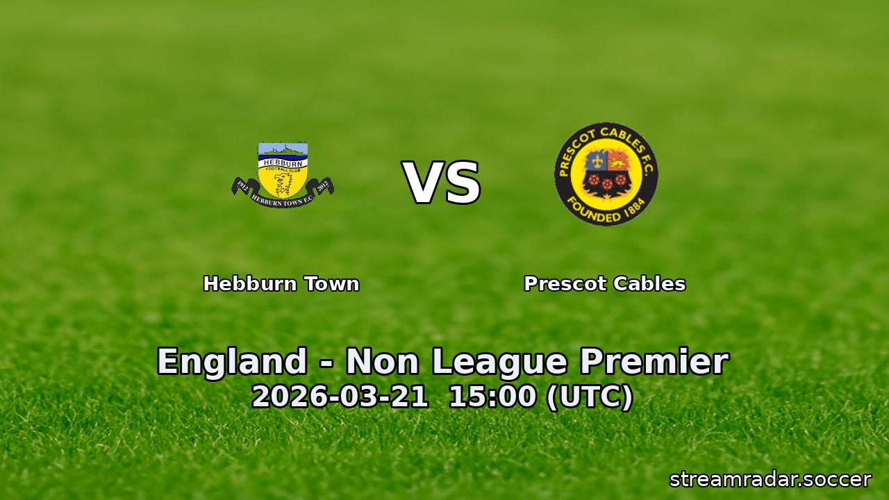 Hebburn Town vs Prescot Cables