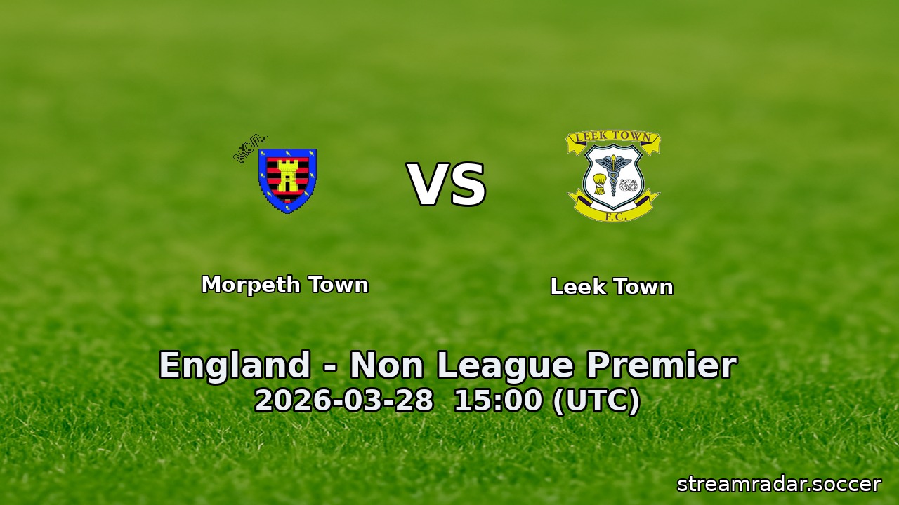 Morpeth Town vs Leek Town