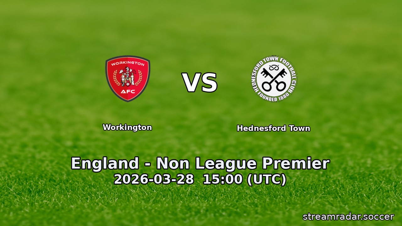 Workington vs Hednesford Town