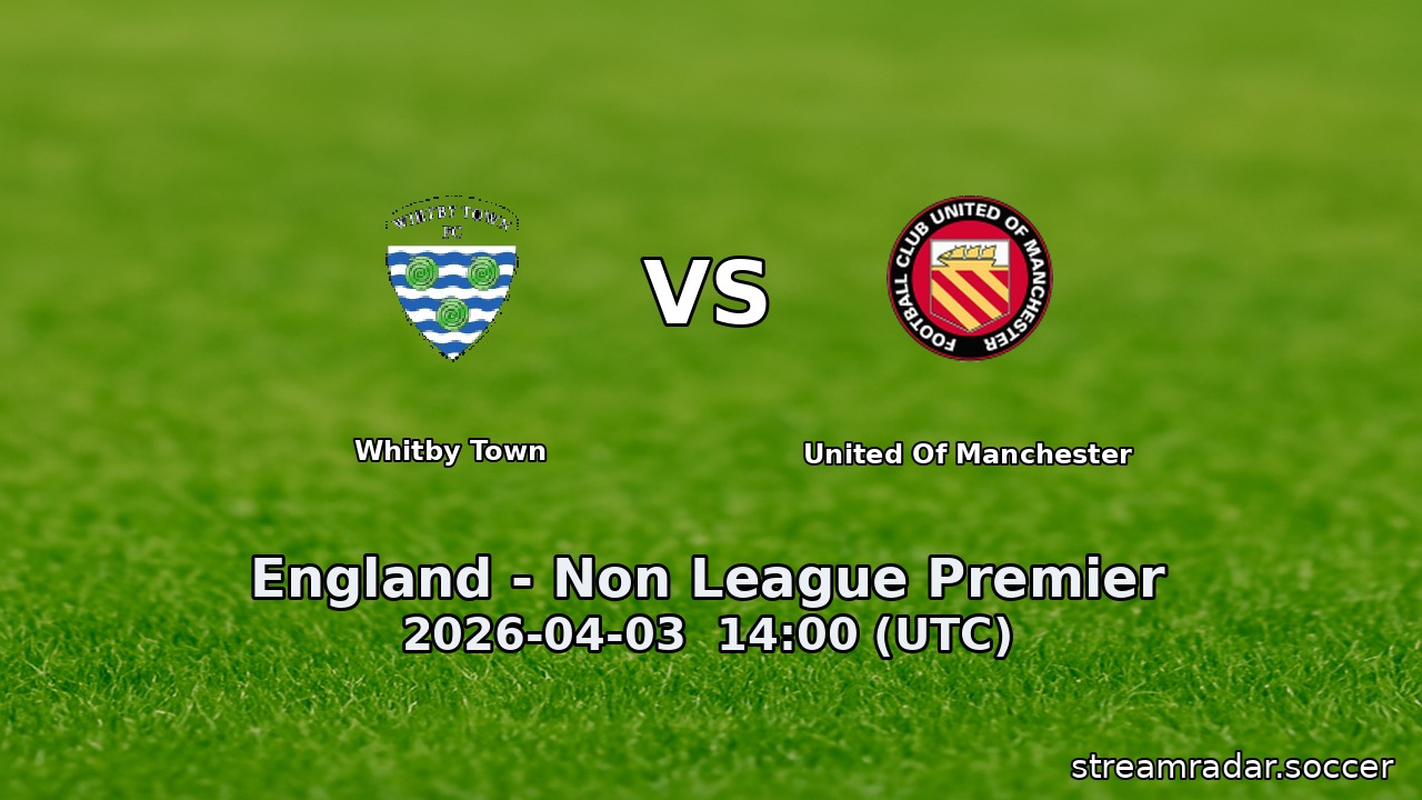 Whitby Town vs United Of Manchester