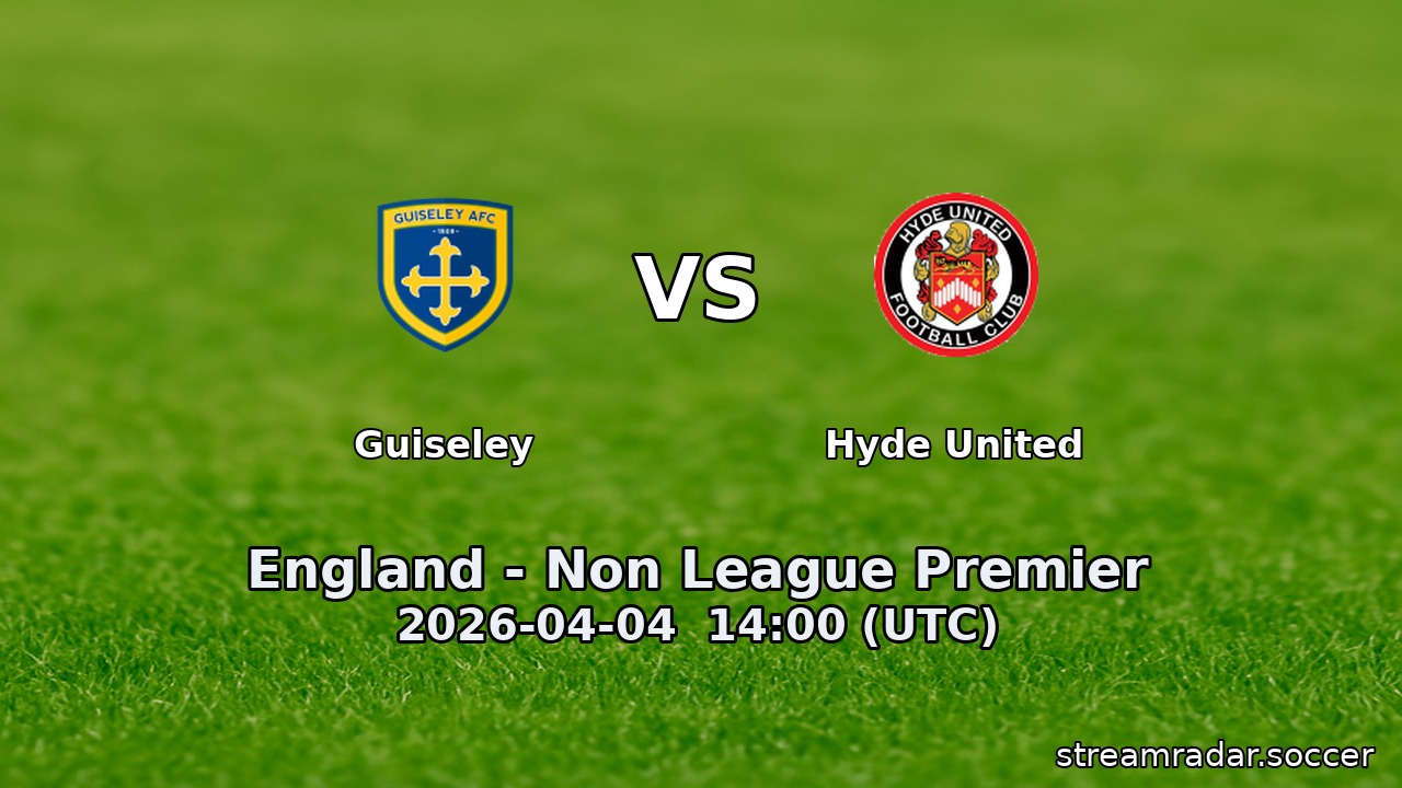 Guiseley vs Hyde United
