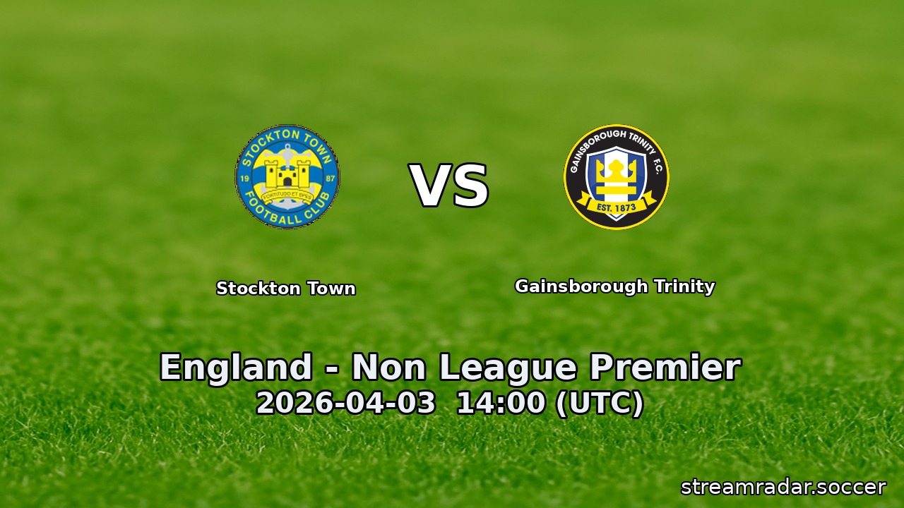 Stockton Town vs Gainsborough Trinity
