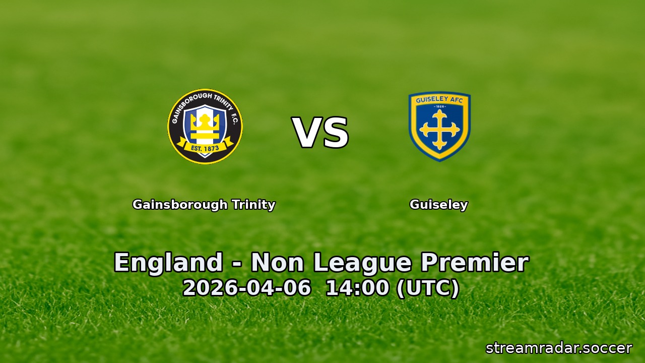 Gainsborough Trinity vs Guiseley