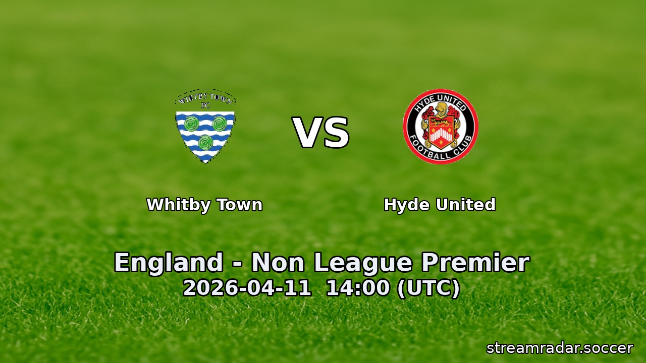 Whitby Town vs Hyde United