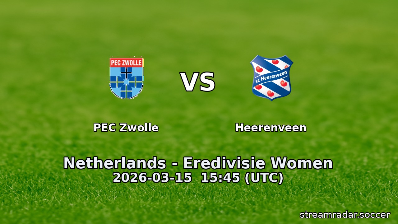 PEC Zwolle vs Heerenveen