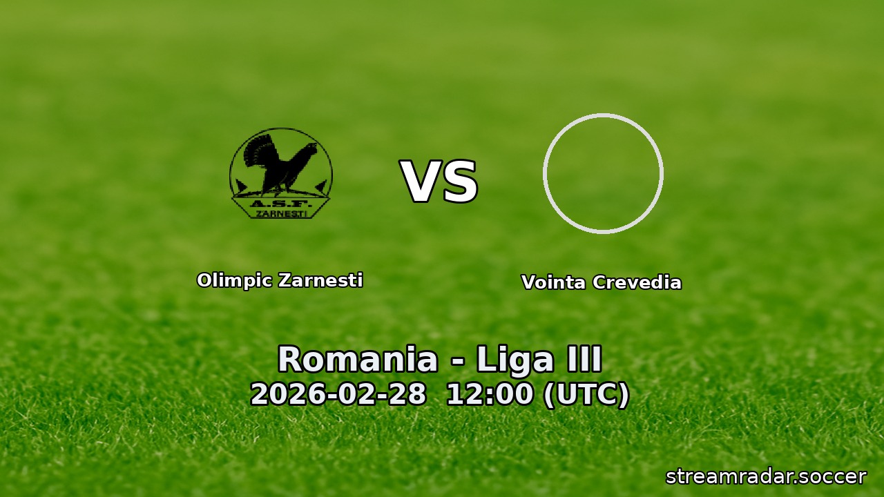Olimpic Zarnesti vs Vointa Crevedia