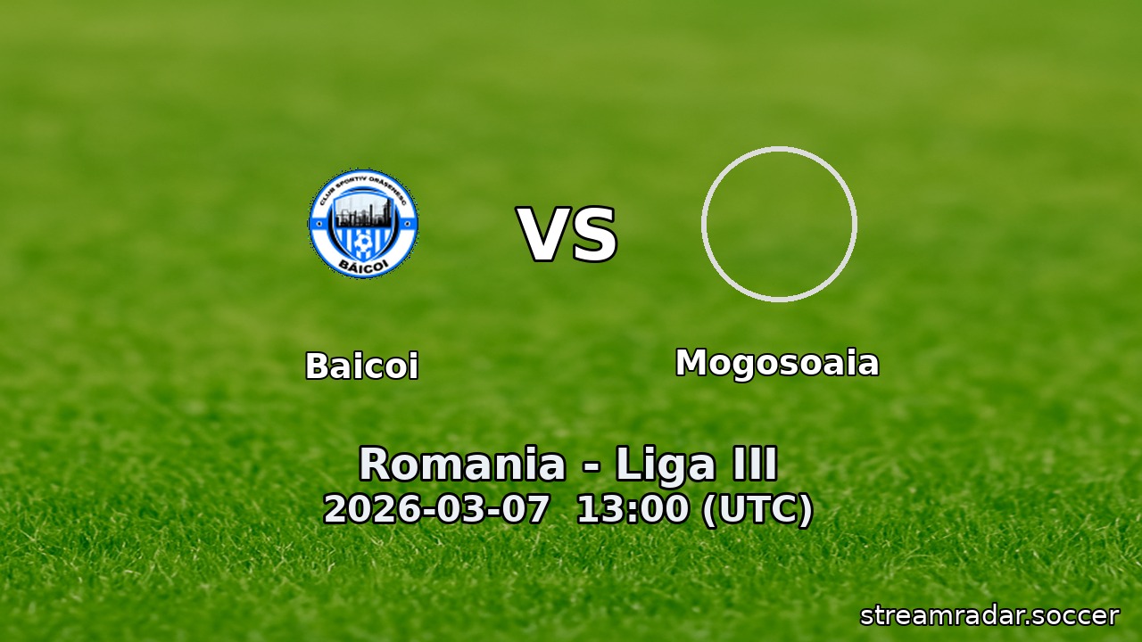 Baicoi vs Mogosoaia