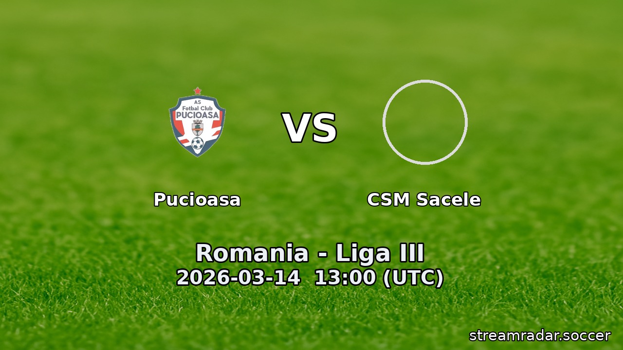 Pucioasa vs CSM Sacele