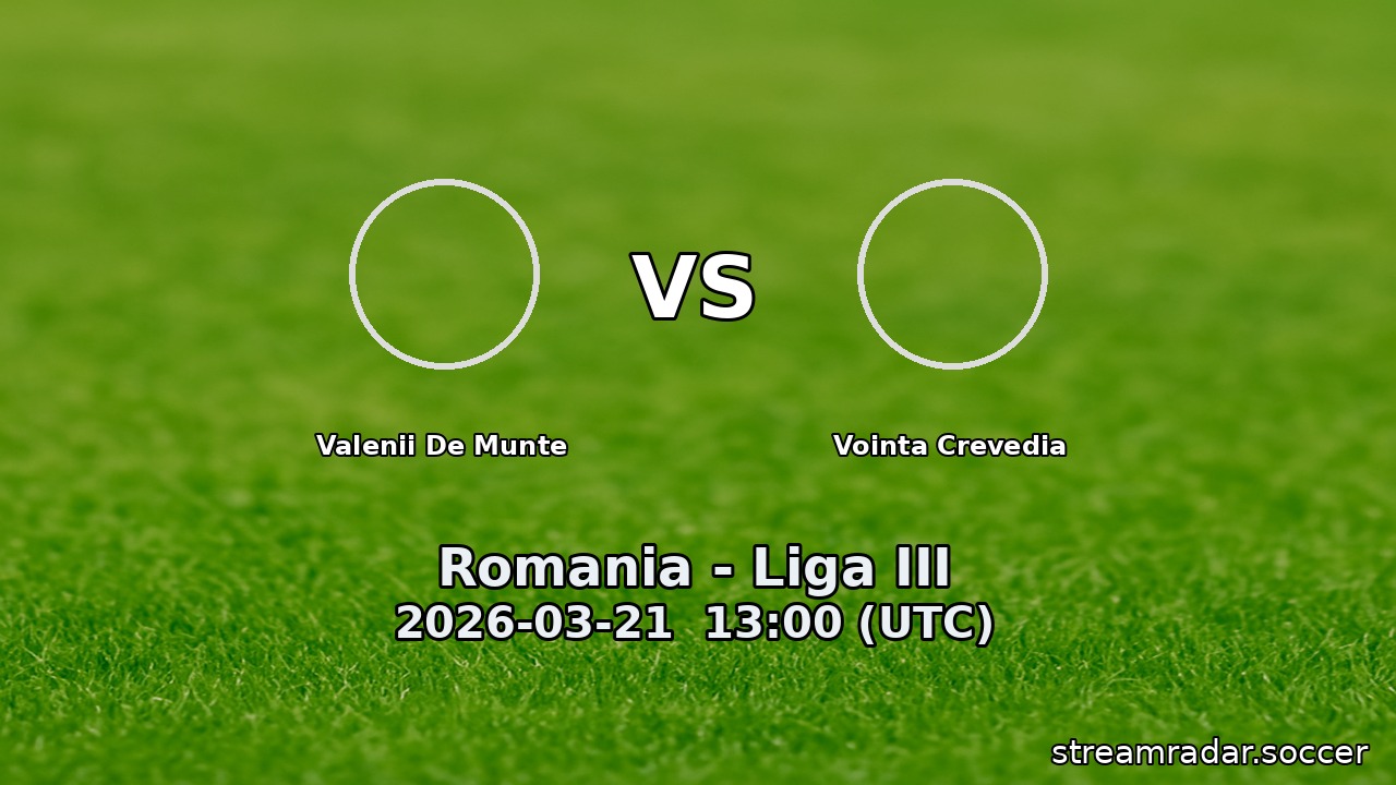 Valenii De Munte vs Vointa Crevedia