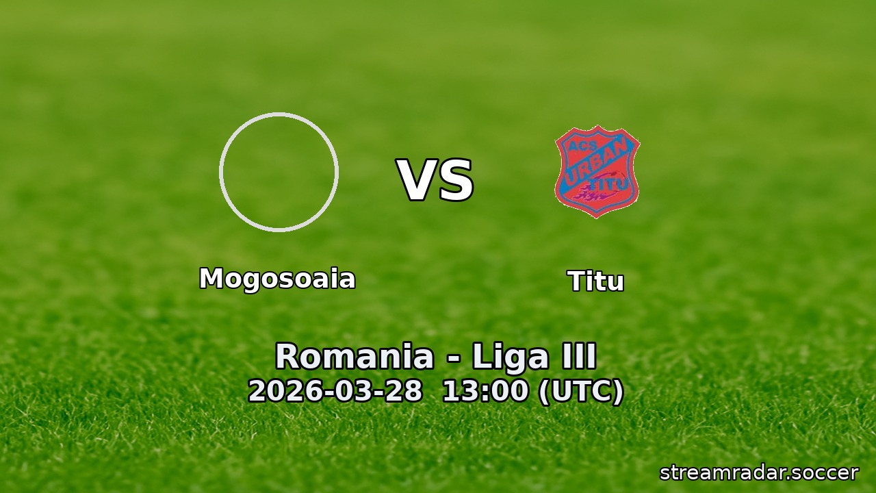 Mogosoaia vs Titu