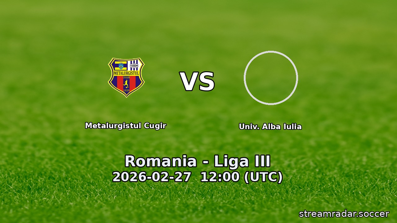 Metalurgistul Cugir vs Univ. Alba Iulia