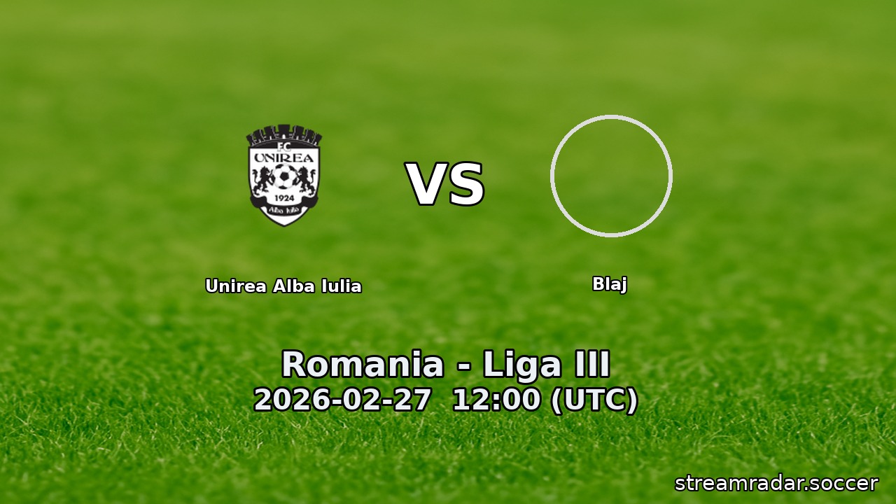 Unirea Alba Iulia vs Blaj