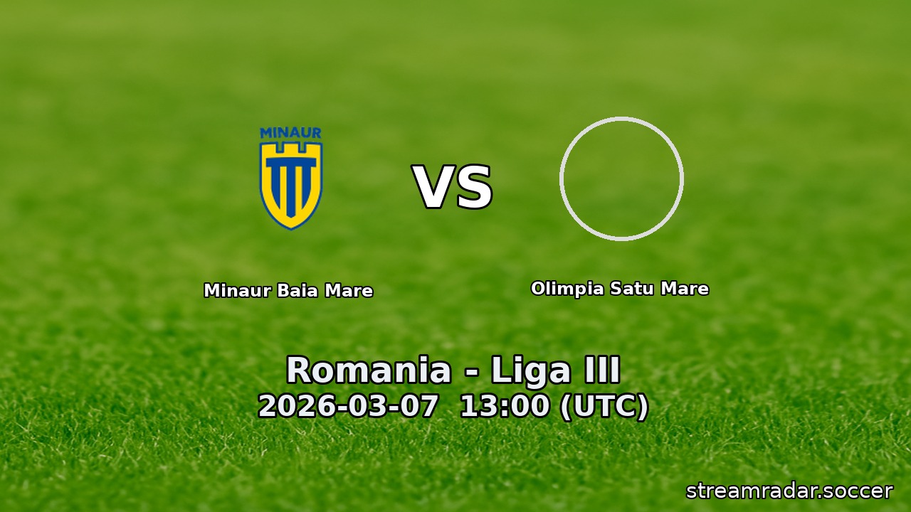 Minaur Baia Mare vs Olimpia Satu Mare