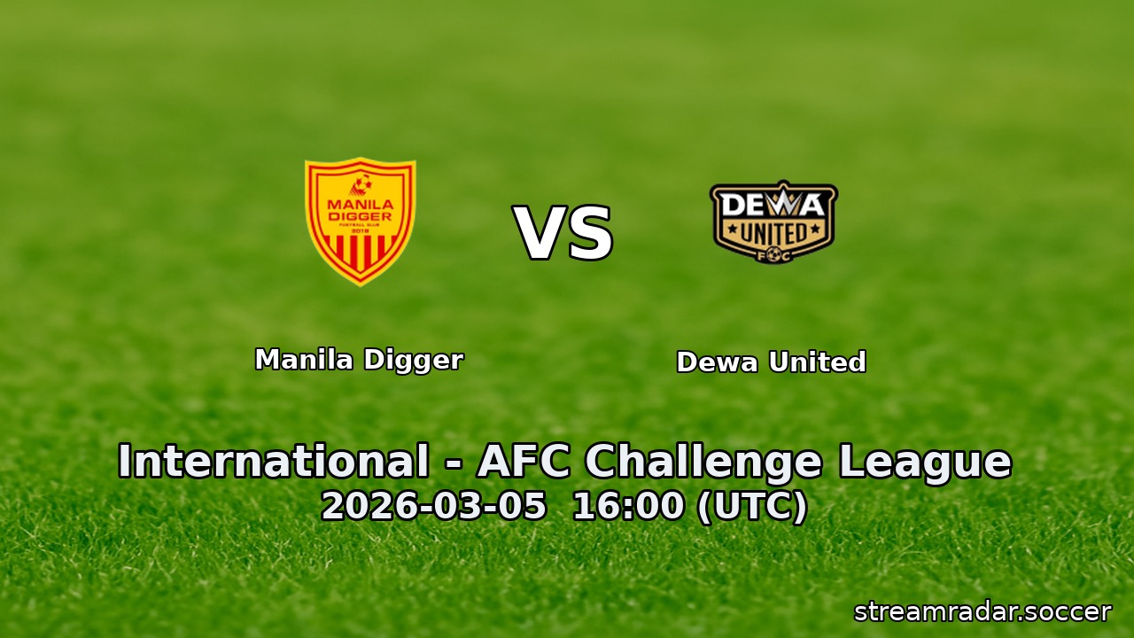 Manila Digger vs Dewa United