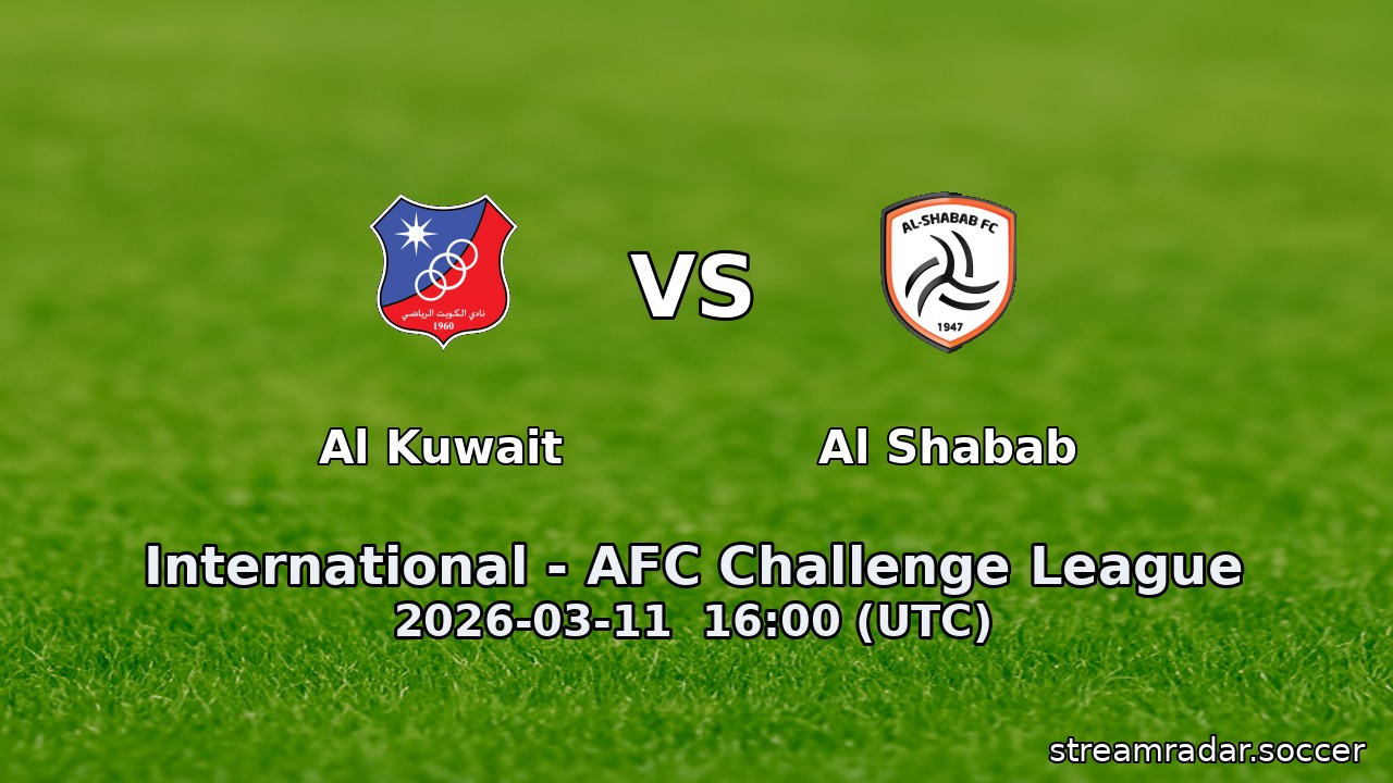 Al Kuwait vs Al Shabab
