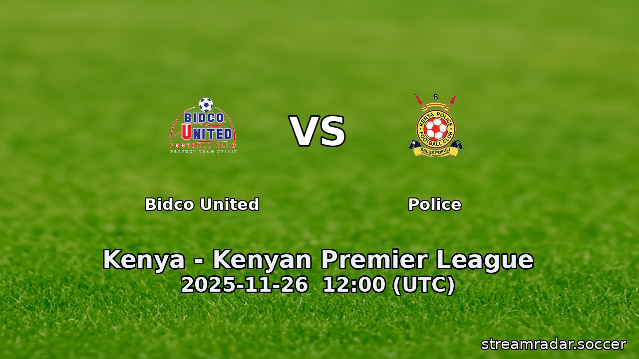 Bidco United vs Police