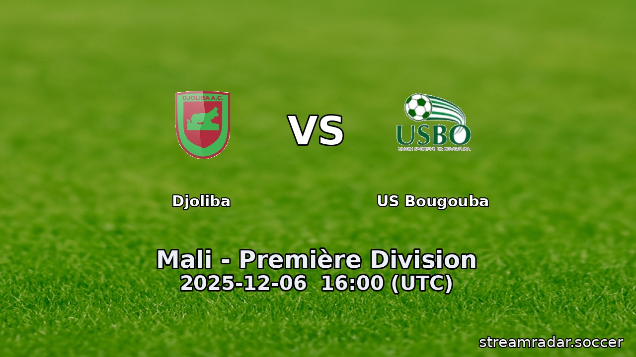 Djoliba vs US Bougouba