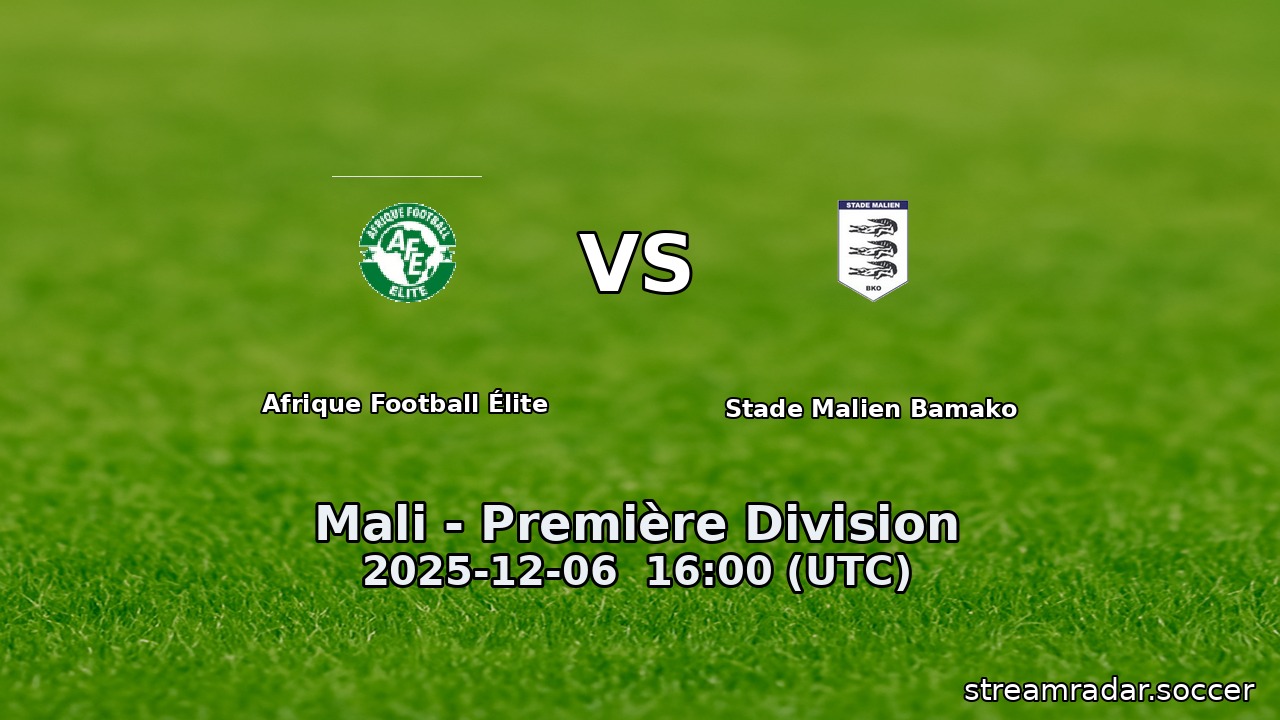 Afrique Football Élite vs Stade Malien Bamako