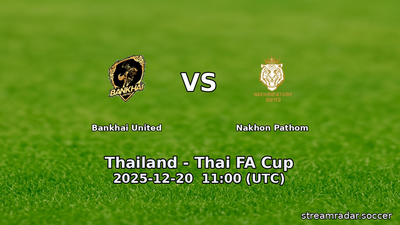Bankhai United vs Nakhon Pathom